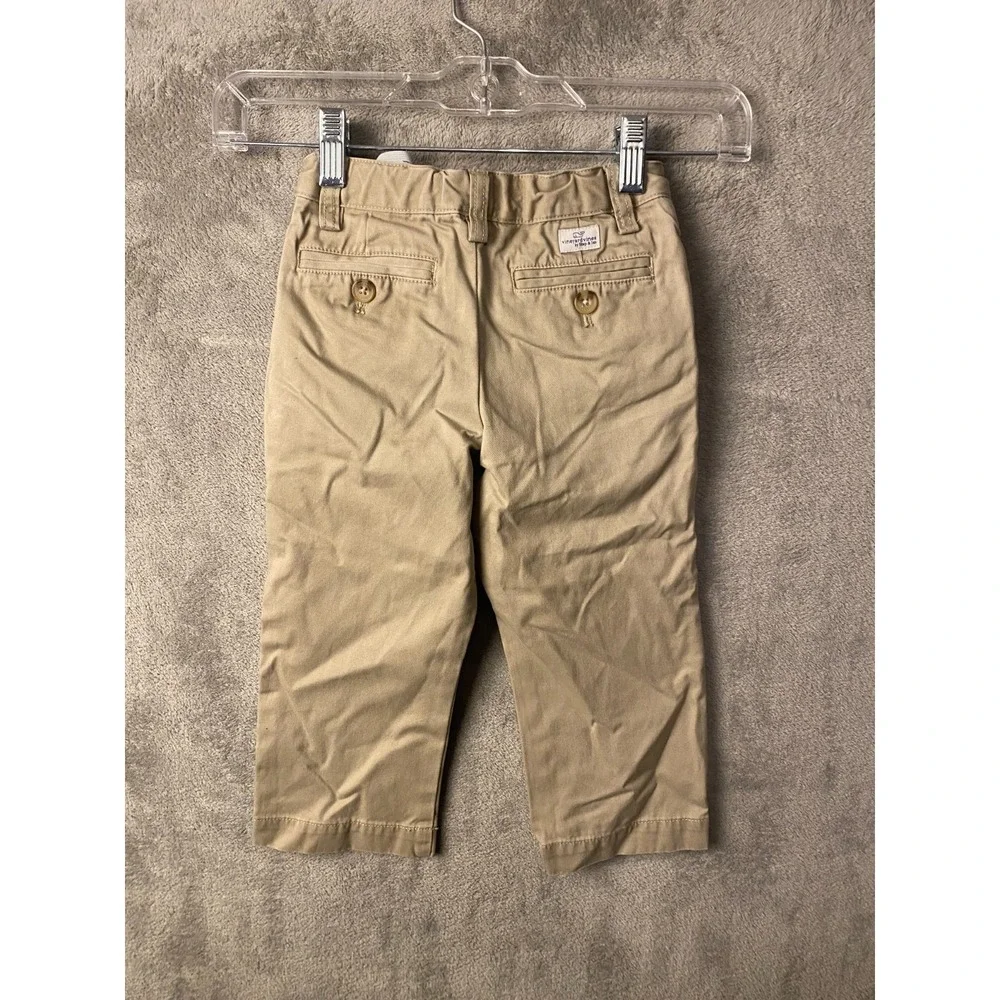 Vineyard Vines Boys Chino Pants Size 3T Khaki Straight Leg Preppy Classic Elasti